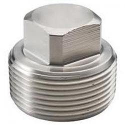 3/8in 316 SS Square Head Plug Solid - Stainless Steel 617BA-06