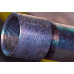 1/2in Standard Schedule 40 Black Steel Pipe Threaded/Coupled A-53 Continuous Weld