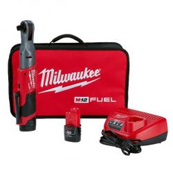 Milwaukee M12 Fuel 1/2in Ratchet 2.0ah Battery Kit 2558-22