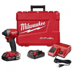 Milwuakee M18 Fuel 1/4in Hex Impact Driver Kit 2853-22CT