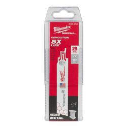 Milwaukee 6in 18 TPI The Torch Sawzall Blades 25/Pack 48-00-8784