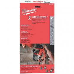 Milwaukee 24 TPI Compact Portable Band Saw Blade 3/Pack 48-39-0539