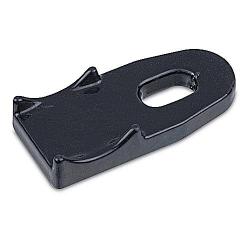 Ocal PVC Coated Clamp Back Spacer 3/4in Gray