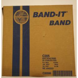 Band-It C205 5/8in x 100ft SS Band - Stainless Steel