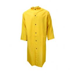 Radians Neese XL 1650C Economy Series 48in Yellow Rain Coat with Detachable Hood - Extra Large (Replaces Bata 76042) - 10165-31-1-YEL-XL