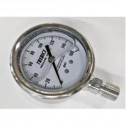 Trerice 0 - 160psi 2-1/2in Liquid Filled Gauge with 1/4in Lower Mount Stainless Steel Case and Stainless Steel Internals D83LFSS2502LA160 (Replaces D83LFSS2502LA120)