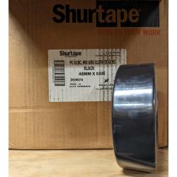 Shurtape PC 618 2in 48mm x 55m 60yds Performance Grade Duct Tape Black 24/Box 203674