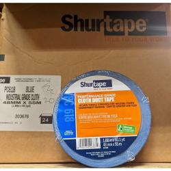 Shurtape PC 618 2in 48mm x 55m 60yds Performance Grade Duct Tape Blue 24/Box 203676