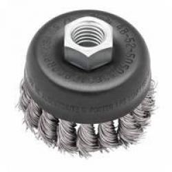 Milwaukee 3in Knot Wire Cup Brush - Stainless Steel 48-52-5050