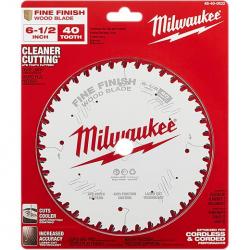 Milwaukee 6-1/2in 40 Tooth Fine Finish Blade 48-40-0622