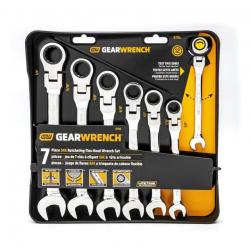 Gearwrench 9700 7 Piece Ratchet Combo Set SAE 3/8in - 3/4in 806876