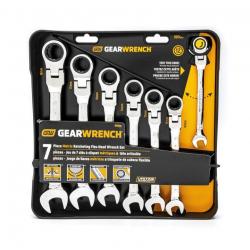 Gearwrench 9900 7Piece Ratchet Combo Wrench Set Metric 10MM - 19MM