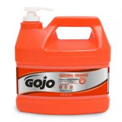 Gojo 0955-4 1 Gallon with Pump Natural Orange Pumice Hand Cleaner - Sold Individually