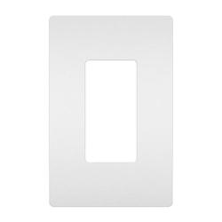 Pass and Seymour 1-Gang Decorator/GFCI Screwless Cover Plate White RWP26W