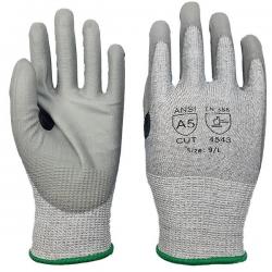 United Glove XL Knit A5 Cut Glove with Polyurethane (PU) Palm Coating PU57WG-XL