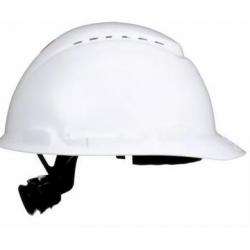 3M Hard Hat White Vented 4 Point Diffusion Ratchet Suspension with UVicator 20ea/Box 142-H-701SFV-UV