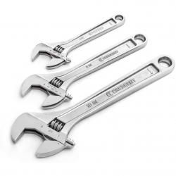 Crescent Adjustable Wrench Set 6in/8in/10in Chrome 181-AC3PC