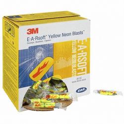 3M Earsoft Regular Yellow Neo Blast Ear Plug 200/Box 247-312-1252