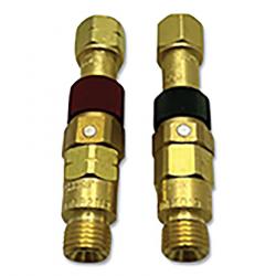 Western Enterpises Brass Quick Connect Set Torch-to-Hose Brass Fuel Gas/Oxygen 312-QDB10