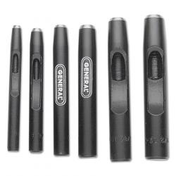 General 1280ST Hollow Punch Set 6pc 3/16in to 1/2in