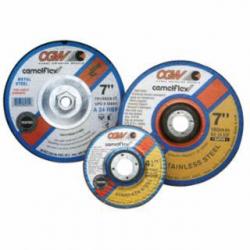 CGW Depressed Center Wheel, Type 27, 6 in Dia, 1/4 in Thick, 5/8 in Arbor, 24 Grit 421-45040