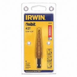 Irwin Unibit #2T 3/16in-1/2in Step Drill Tin 585-15102ZR