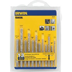 Irwin 13 Piece Tap and Drill Bit Set 585-80187