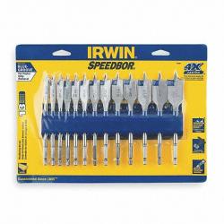 Irwin 13 Piece 1/4in - 1in Speedbor Set with Rack 585-88887