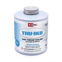 Rectorseal Tru-Blu Brush Top Can Thread Sealants Quart 12/Case 22-31300