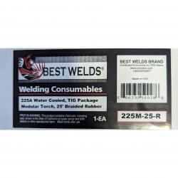 Best Welds Torch Assembly Water Cooled Flex 25ft 900-225M-25-R