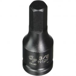Grey Pneumatic 3/8in One Piece Hex Impact Socket 3/8in Drive 1912F