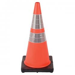 DW Series Traffic Cone  36in with 4in & 6in Reflective Collars  10 lb 0350006CSP