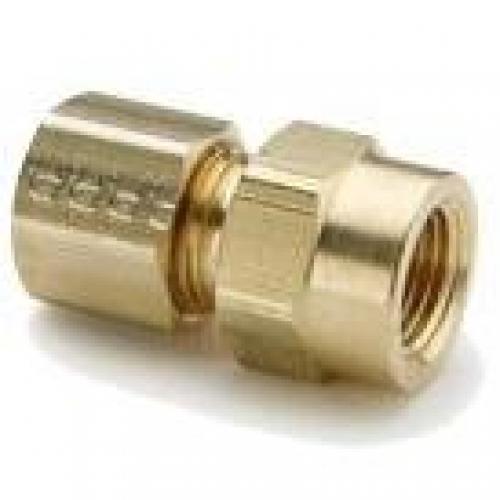 Parker Brass Compression 66C-4-4 1/4in FIP Adapter