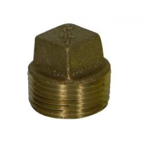 1-1/2in Brass Plug Solid 117-A-24