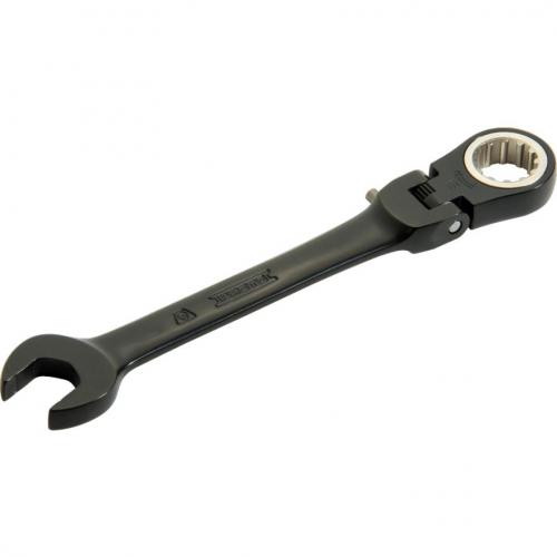 Proto Black Chrome Combination Locking Flex-Head Ratcheting Wrench 3/4in Spline JSCV24F