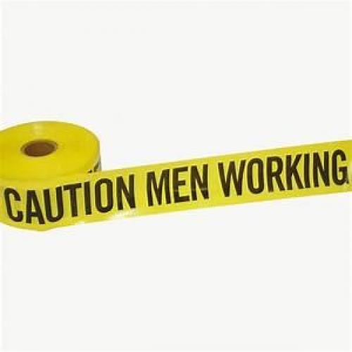 3in x 1,000ft Caution Men Working STY31