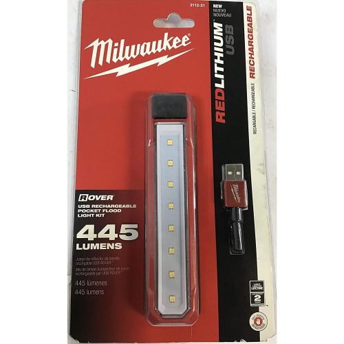 Milwaukee Redlithium USB Rover Pocket Flood Light 445 Lumens 2112-21