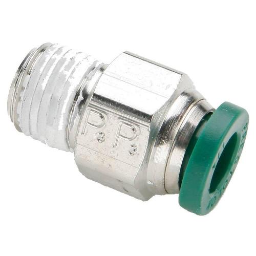 Parker Prestolok Push-to-Connect Plated Brass MNPT Connector W68PLP-6-8