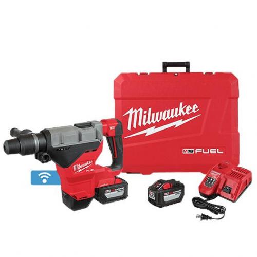 Milwaukee M18 Fuel 1-3/4in SDS-Max Rotary Hammer Kit with (2) 12.0ah Batteries 2718-22HD