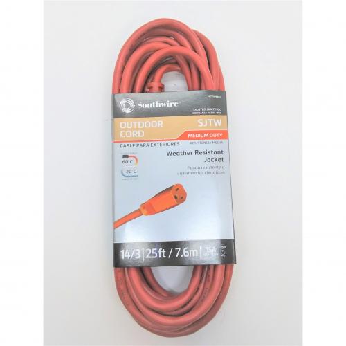 2407SW8804 25ft 14-3SJTW Extension Cord