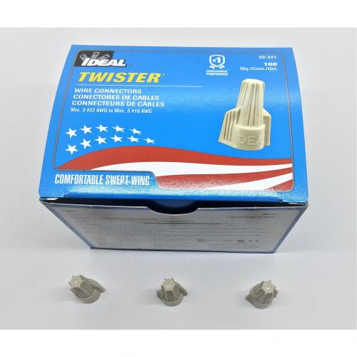 Ideal Twister Wire Nut 341 Tan 100/Box 30-341 *