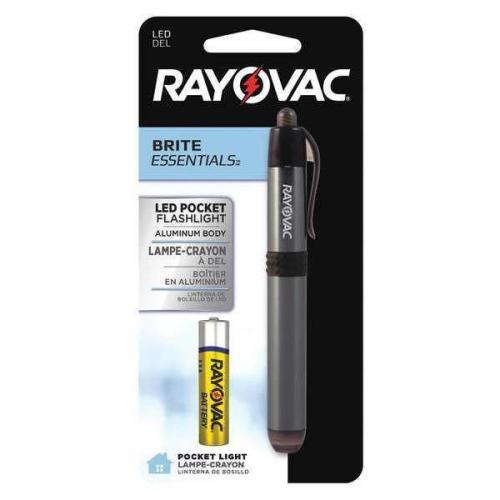 Rayovac Led Pen Flashlight with Pocket Clip and 1 AAA Battery 620-BEPN1AAA-BTB