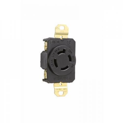 Pass and Seymour L1520R 20a Turnlok Single Receptacle 4-Wire 3-Phase 250v L1520-R