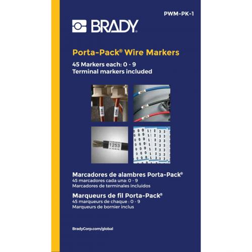 Brady PWM-PK-1 Port-Pack Wire Markers Contains (0-9) 262-31201