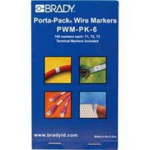Brady PWM-PK-6 T1 T2 T3 Pack