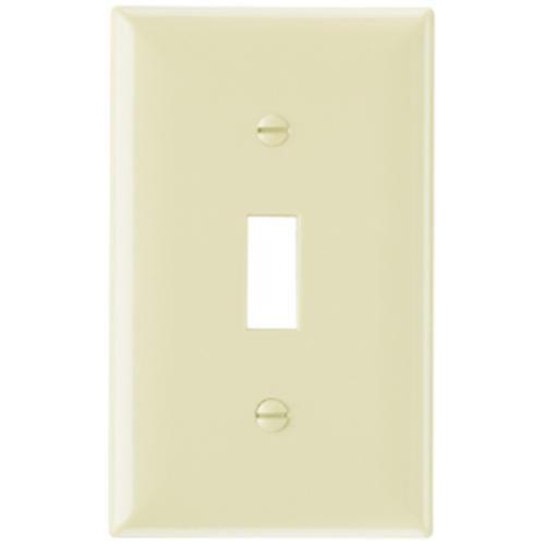 Pass and Seymour SP1I 1-Gang Toggle Switch Cover Ivory SP1-I