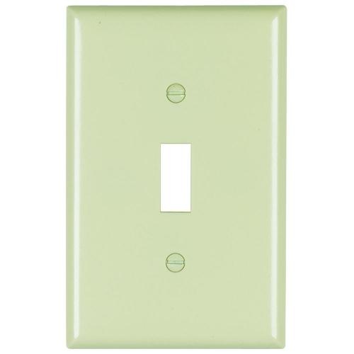 Pass and Seymour SPJ1I  1-Gang Toggle Swtich Cover Plate Ivory SPJ1-I *