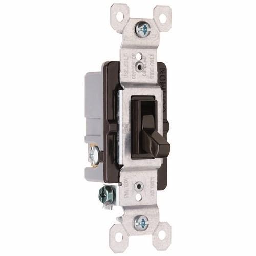 Pass and Seymour 663G 15a 3-Way Toggle Switch Grounded 120v Brown 663-G *