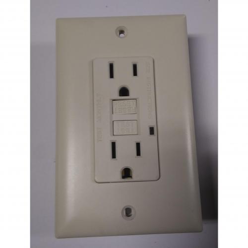 Pass and Seymour 15a GFCI Receptacle Almond 1594LA N/A