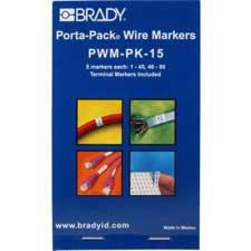 Brady PWM-PK-15 1-45 46-90 Pack